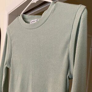 And Now This Ribbed Seafoam Long Sleeve